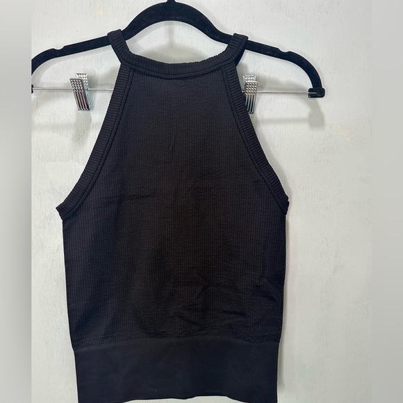 Free People Tops - Free People intimately Ribbed High Neck Seamless Ribbed Black tank - M/L